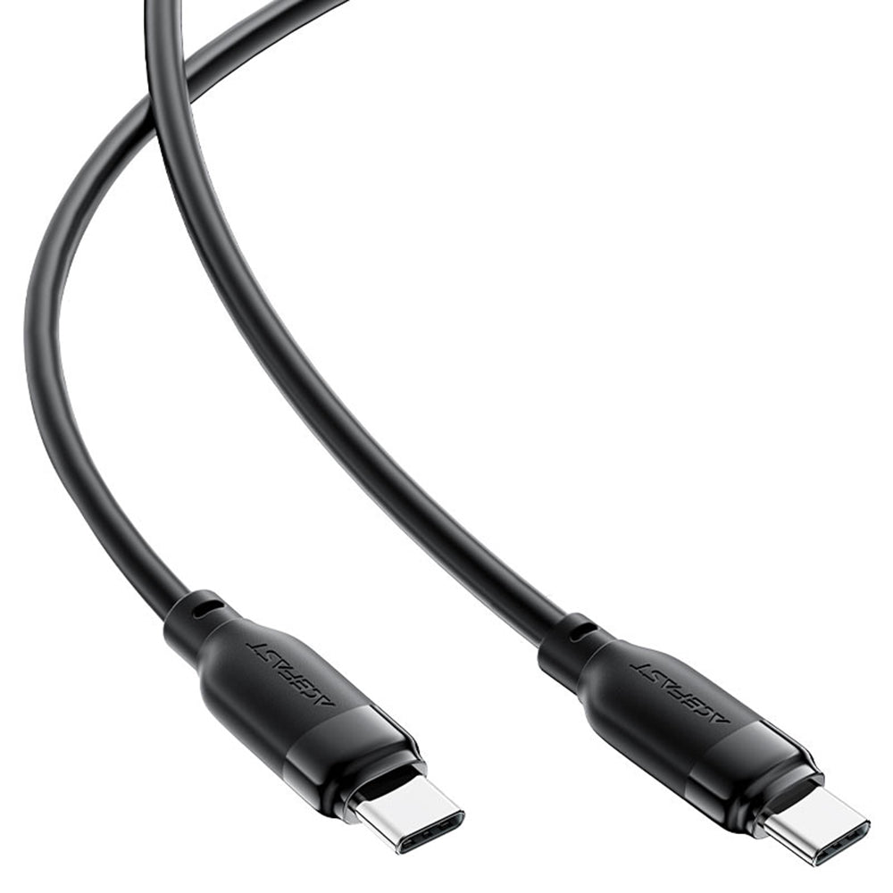 Acefast - Data Cable (C16-03) - Fast Charging, Type-C to Type-C, 60W, 3A, Bend-Resistant, 1.2m - Black