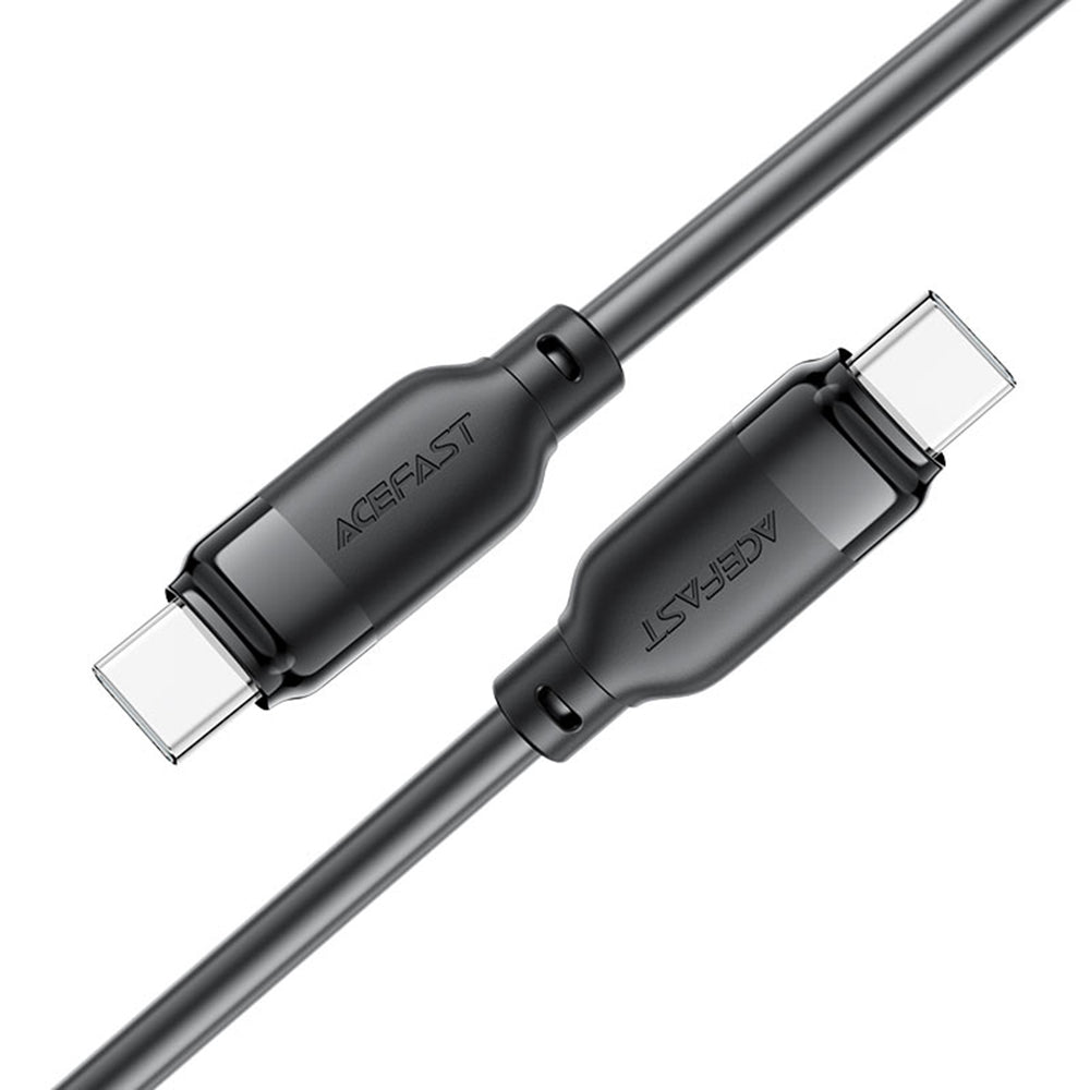Acefast - Data Cable (C16-03) - Fast Charging, Type-C to Type-C, 60W, 3A, Bend-Resistant, 1.2m - Black