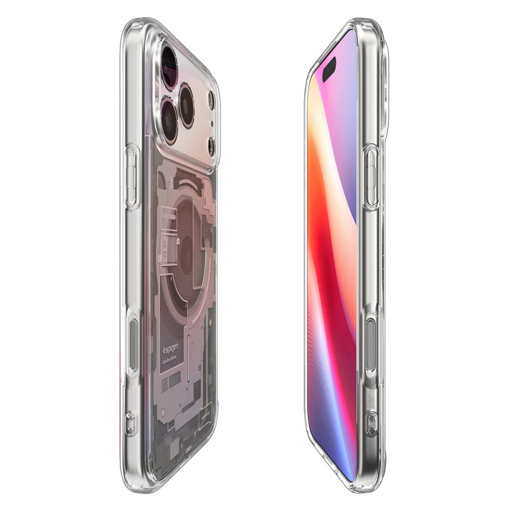 Spigen Husa de protectie Spigen Ultra Hybrid Zero One MagSafe (ACS10352) compatibil cu iPhone 17 Pro, Titanium Natural –