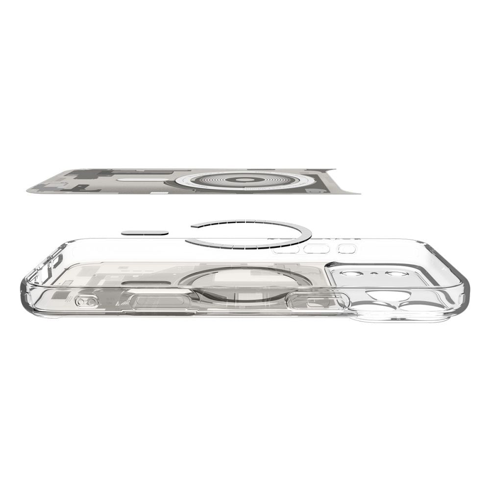 Spigen Husa de protectie Spigen Ultra Hybrid Zero One MagSafe (ACS10352) compatibil cu iPhone 17 Pro, Titanium Natural –