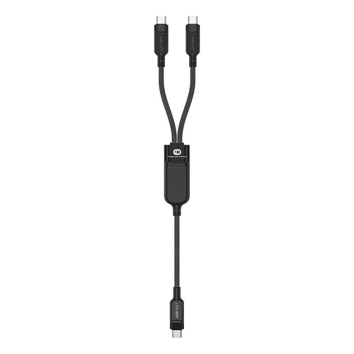 Acefast - Data Cable (C5-11) - Fast Charging, USB-C to 2x Type-C, 2in1, 100W, 20V/5A, 480Mb/s, 1.2m - Black