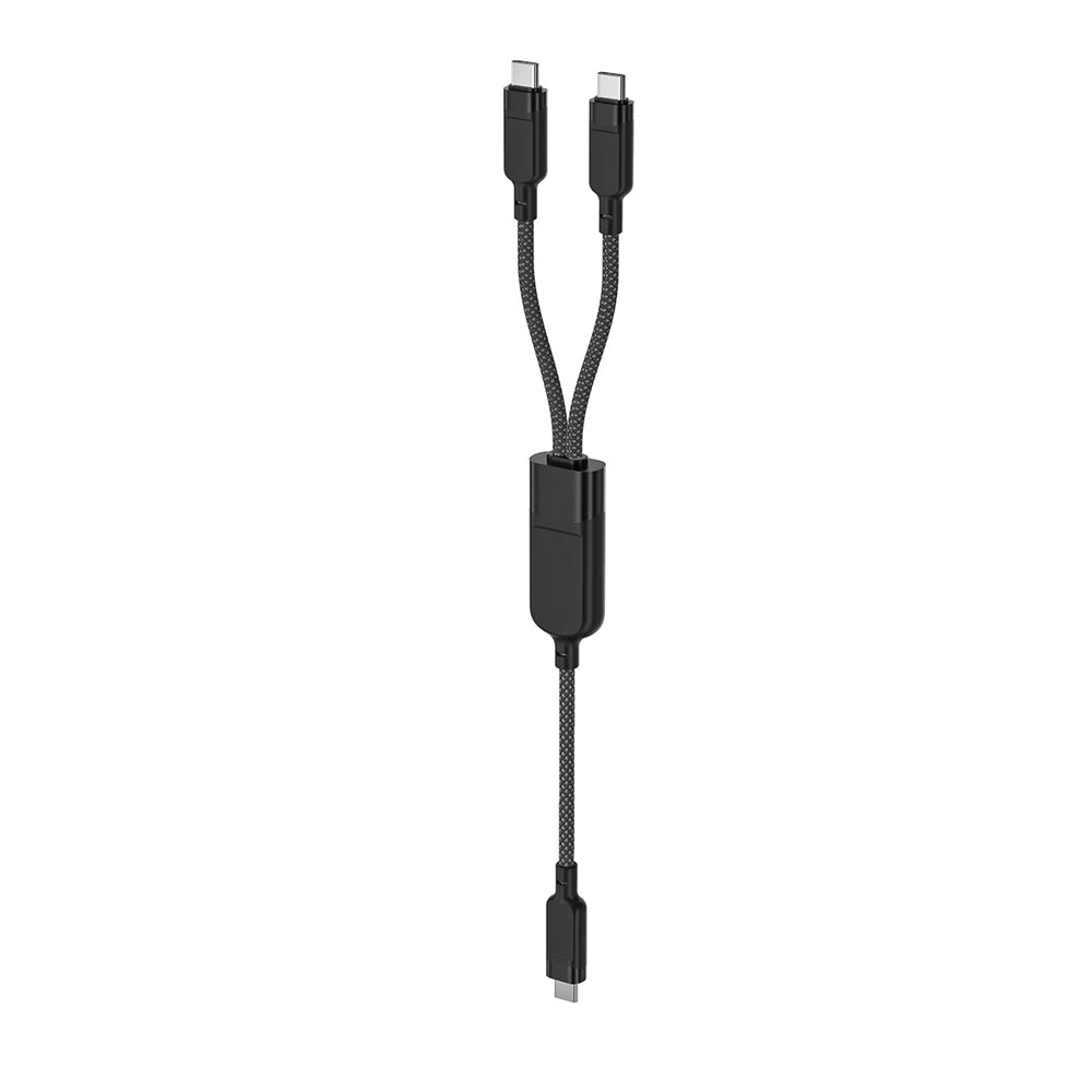 Acefast - Data Cable (C5-11) - Fast Charging, USB-C to 2x Type-C, 2in1, 100W, 20V/5A, 480Mb/s, 1.2m - Black