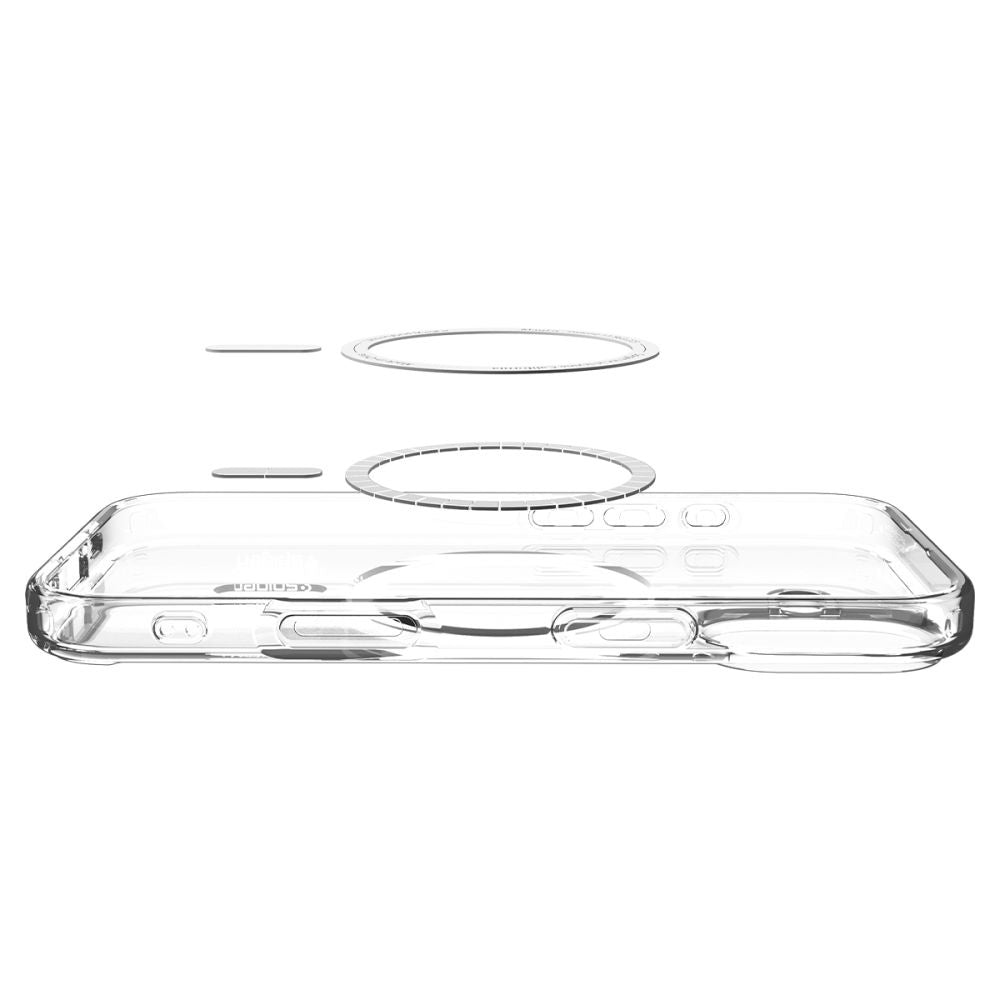 Spigen Husa de protectie Spigen Ultra Hybrid MagSafe (ACS10381) compatibil cu iPhone 17, Transparent /Graphite – imagine