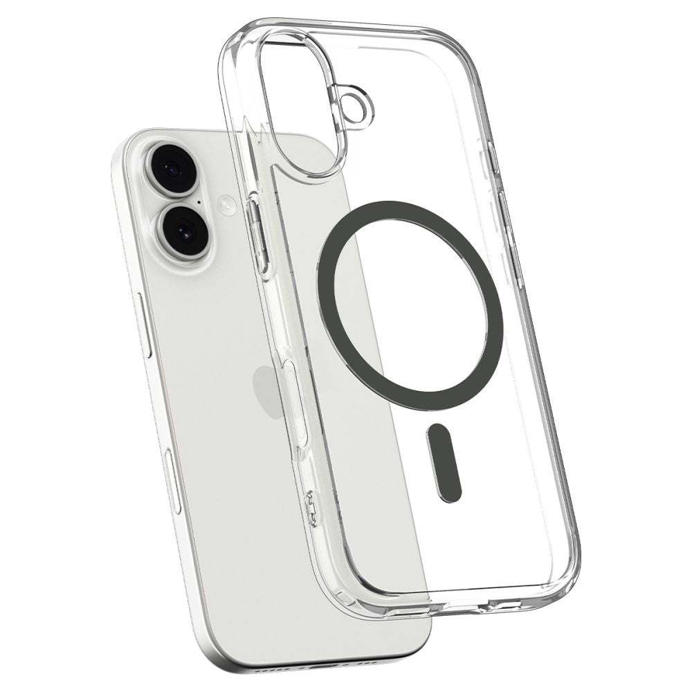 Spigen Husa de protectie Spigen Ultra Hybrid MagSafe (ACS10381) compatibil cu iPhone 17, Transparent /Graphite – imagine