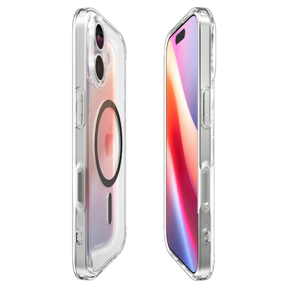 Spigen Husa de protectie Spigen Ultra Hybrid MagSafe (ACS10381) compatibil cu iPhone 17, Transparent /Graphite – imagine