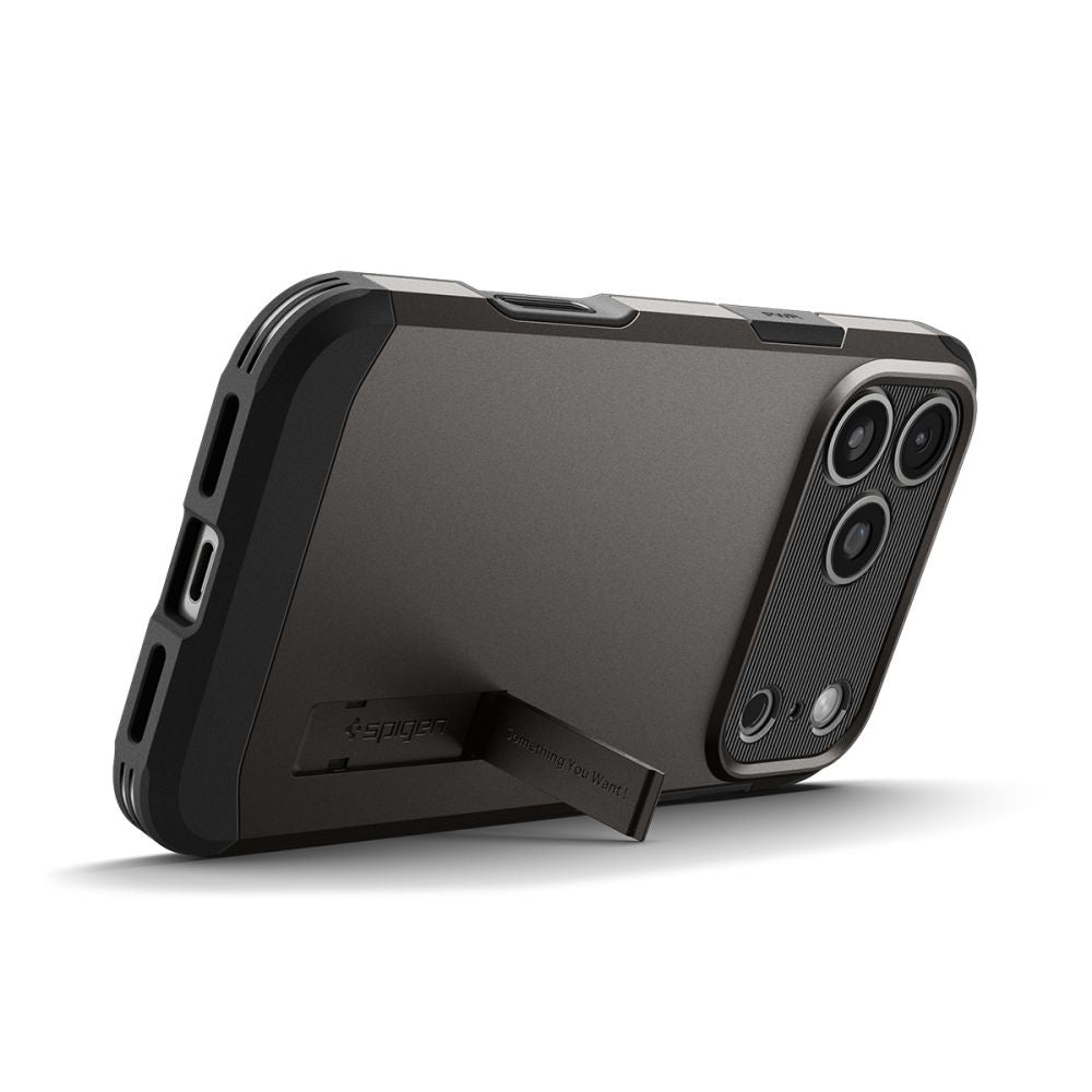 Spigen Husa de protectie Spigen Tough Armor "T" MagSafe (ACS10362) compatibil cu iPhone 17 Pro, Gunmetal – imagine 6