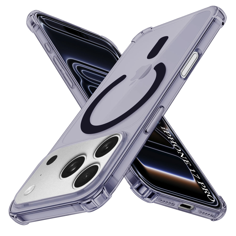 TechSuit Husa de protectie Techsuit Shockproof Clear Silicone MagSafe compatibil cu iPhone 17 Pro, Negru Fumuriu