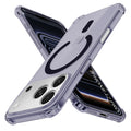 TechSuit Husa de protectie Techsuit Shockproof Clear Silicone MagSafe compatibil cu iPhone 17 Pro, Negru Fumuriu