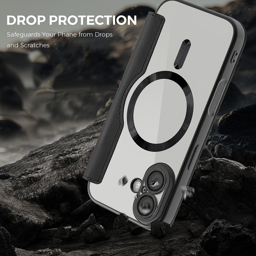 Techsuit - SmartMag Book Case - iPhone 17 - Black