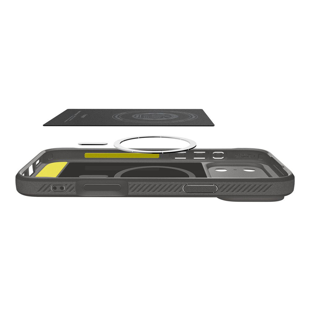 Spigen - Rugged Armor MagSafe (ACS10330) - iPhone 17 Pro - Grey