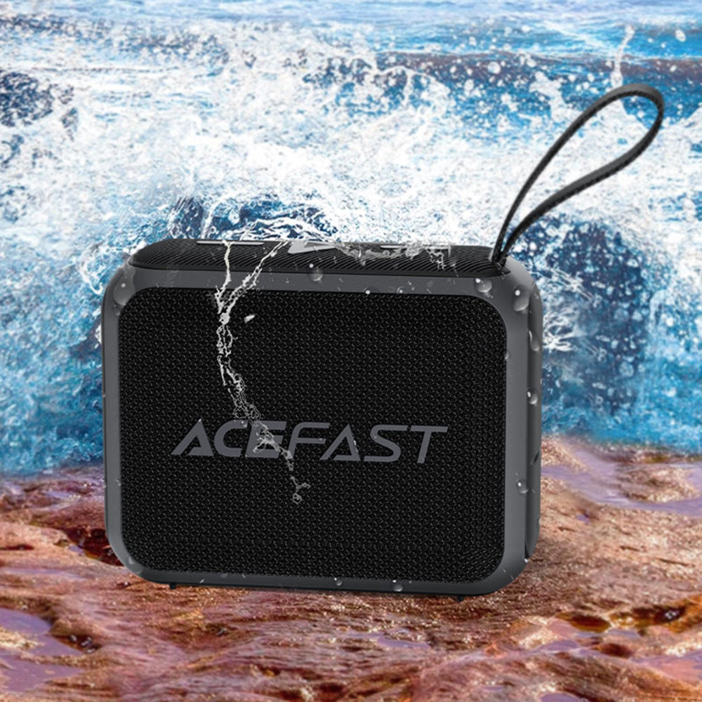Acefast - Wireless Speaker Go (K4) - Bluetooth 5.4, Portable, 5W Full-range Speaker, Waterproof IPX7, Type-C, 900mAh - B