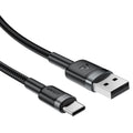 Acefast - Data Cable (C22-04) - Fast Charge, USB to Type-C, 3A, Bend-Resistant, Wide Compatibility, Nylon Braid, 1.2m - 
