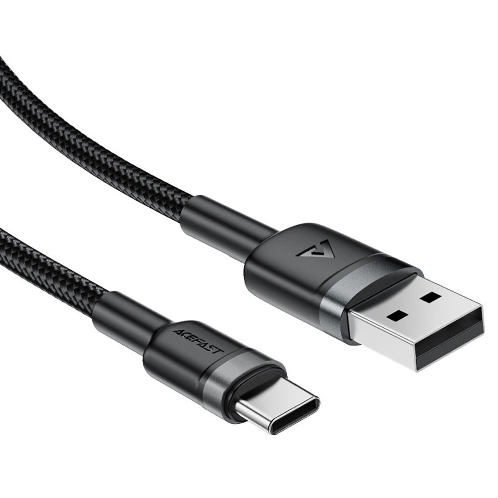 Acefast - Data Cable (C22-04) - Fast Charge, USB to Type-C, 3A, Bend-Resistant, Wide Compatibility, Nylon Braid, 1.2m - 
