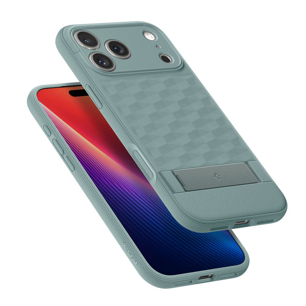Spigen Husa de protectie Spigen Caseology Parallax "S" MagSafe (ACS09912) compatibil cu iPhone 17 Pro Max, Sage Green – 