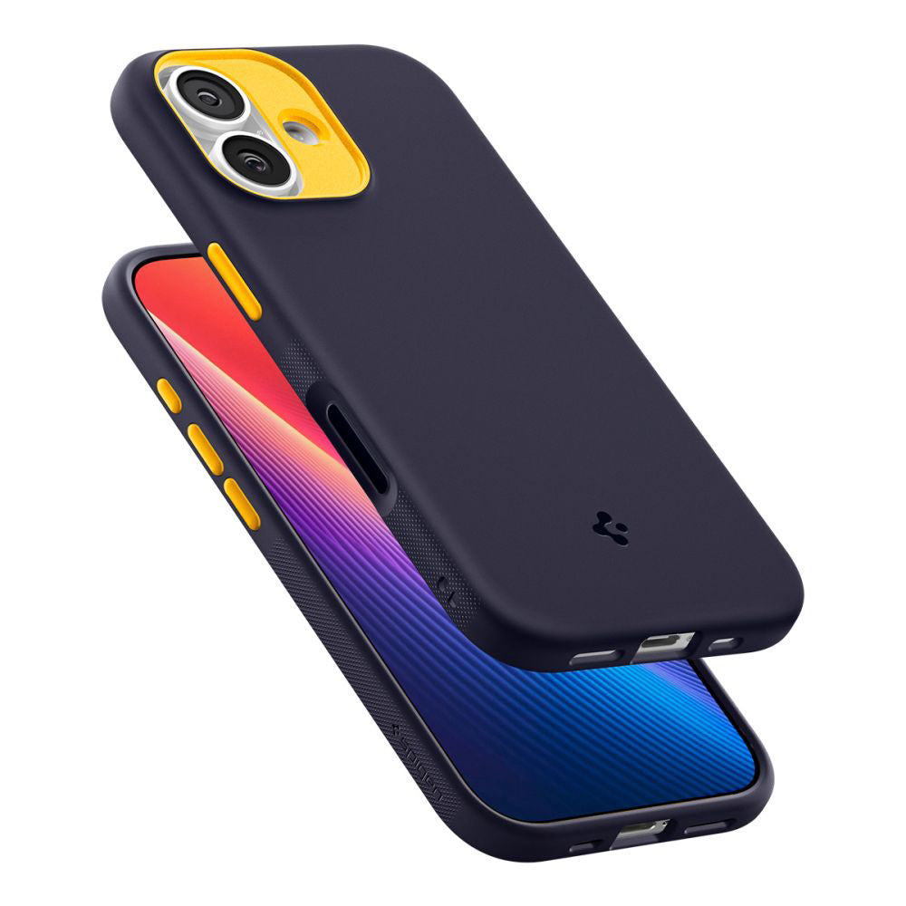 Spigen Husa de protectie Spigen Caseology Nano Pop MagSafe (ACS10364) compatibil cu iPhone 17, Albastru Berry Navy – ima