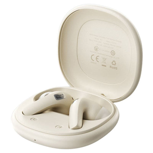 Acefast - Wireless Earbuds (W3) - Bluetooth V5.4, Active Noise Reduction, 4-Mics, ANC + ENC, IPX4, 350mAh - Khaki