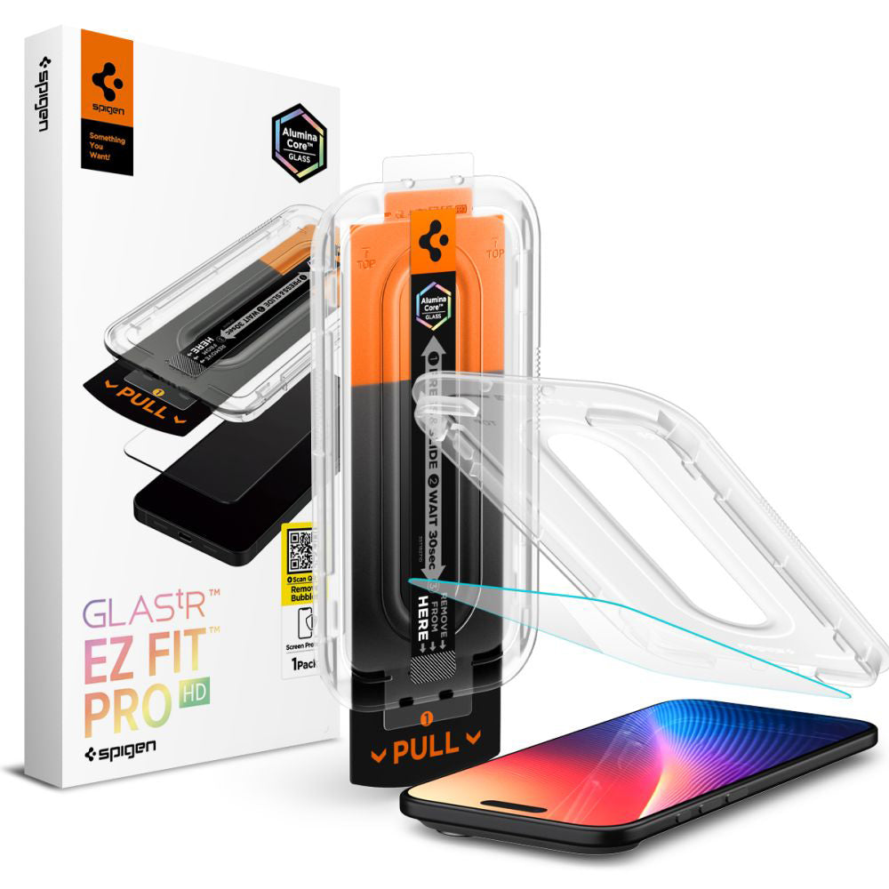Spigen - Glas.tR EZ-FIT Pro HD (AGL09870) - iPhone 17 Air - Clear