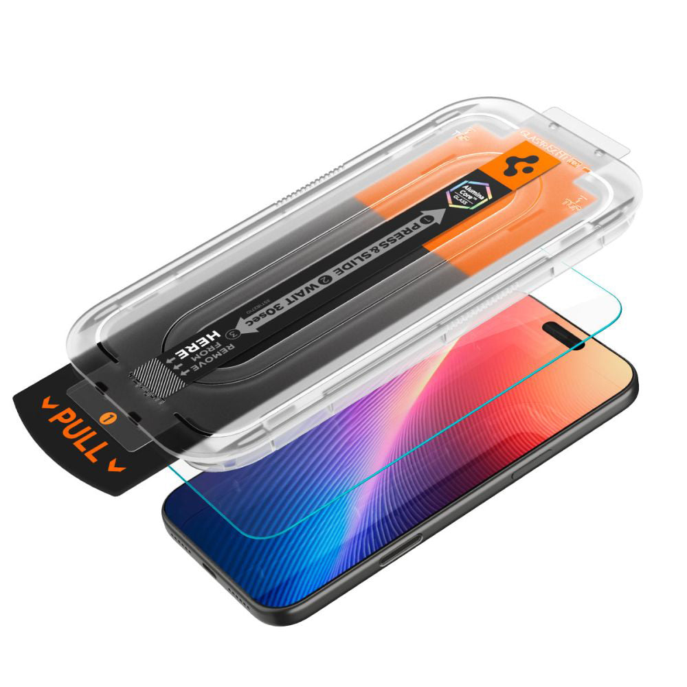 Spigen - Glas.tR EZ-FIT Pro HD (AGL09870) - iPhone 17 Air - Clear