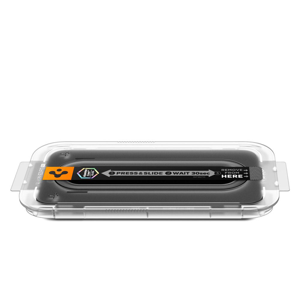 Spigen Folie de protectie Spigen Glas.tR EZ-FIT Pro HD (AGL10097) compatibil cu iPhone 16 Pro / iPhone 17 / iPhone 17 Pr