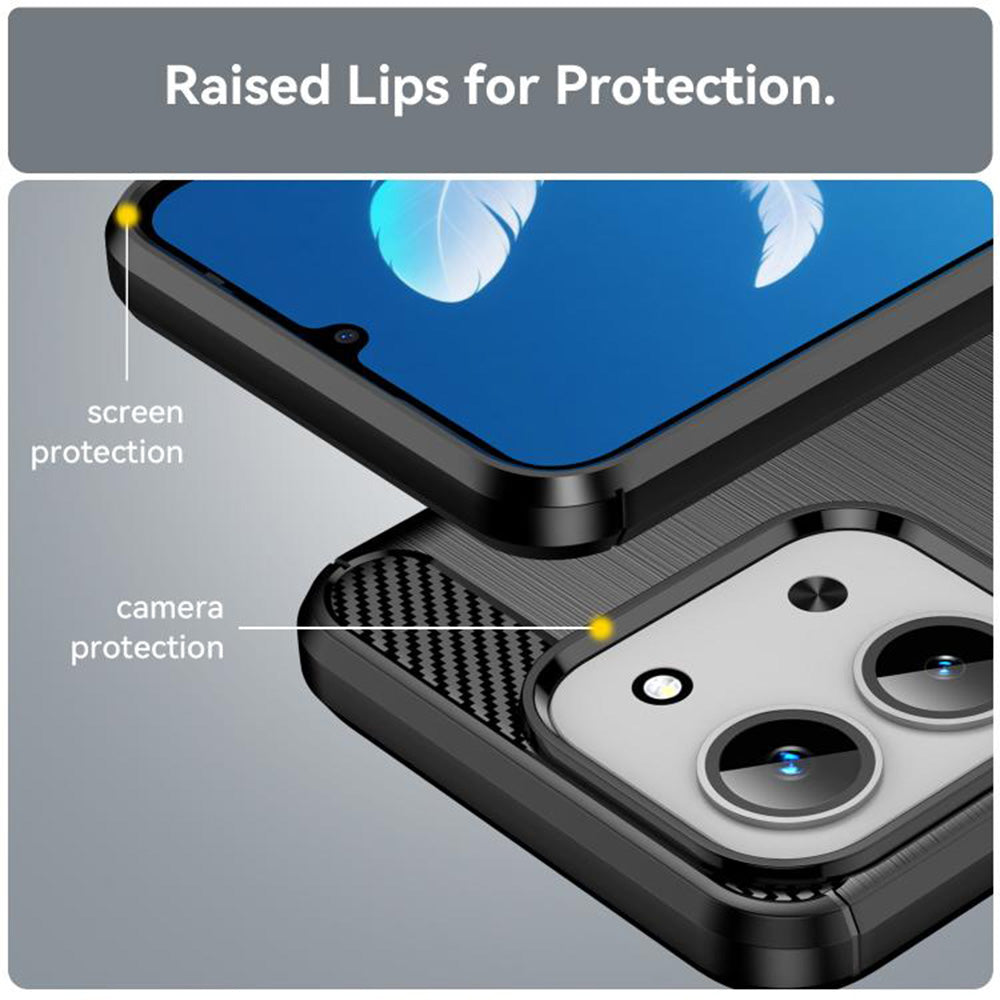 Techsuit - Carbon Silicone - Xiaomi Redmi 15C 4G / Redmi 15C 5G / Poco C85 4G - Black