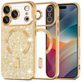 Techsuit - Luxury Glitter MagSafe - iPhone 17 Pro Max - Gold