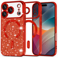 Techsuit - Luxury Glitter MagSafe - iPhone 17 Pro Max - Red