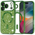 Techsuit - Luxury Glitter MagSafe - iPhone 17 Pro Max - Deep Green