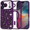 Techsuit - Luxury Glitter MagSafe - iPhone 17 Pro - Deep Purple