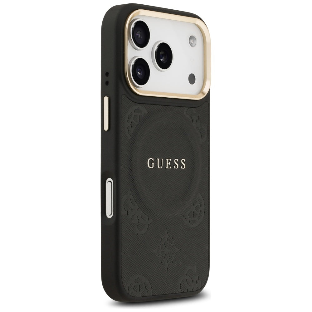 Guess - Peony Hot Stamp MagSafe (GUHMP17LPSAMSECK) - iPhone 17 Pro - Black