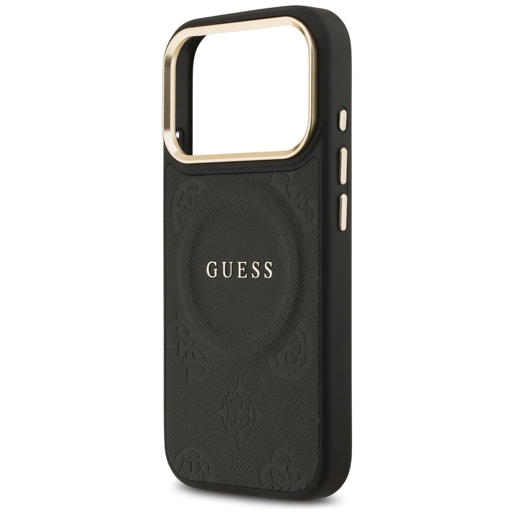 Guess - Peony Hot Stamp MagSafe (GUHMP17LPSAMSECK) - iPhone 17 Pro - Black