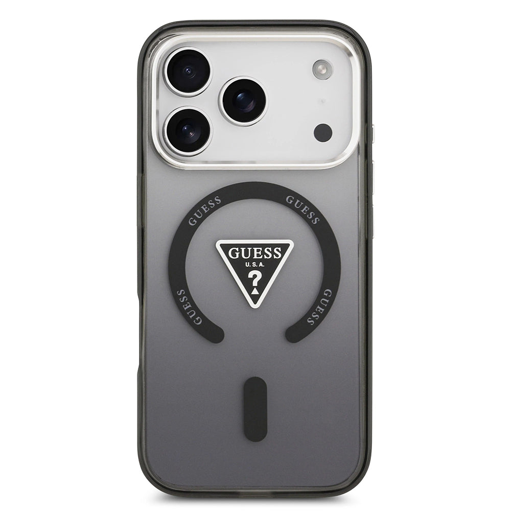 Guess - IML Gradient Triangle Logo MagSafe (GUHMP17LHGTMLCGK) - iPhone 17 Pro - Black