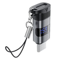 Acefast - Adapter (J9) - with Digital Display, Type-C to USB-C, 480Mbps, 20V/5A, Fast Charge, Data Transmission - Metal 