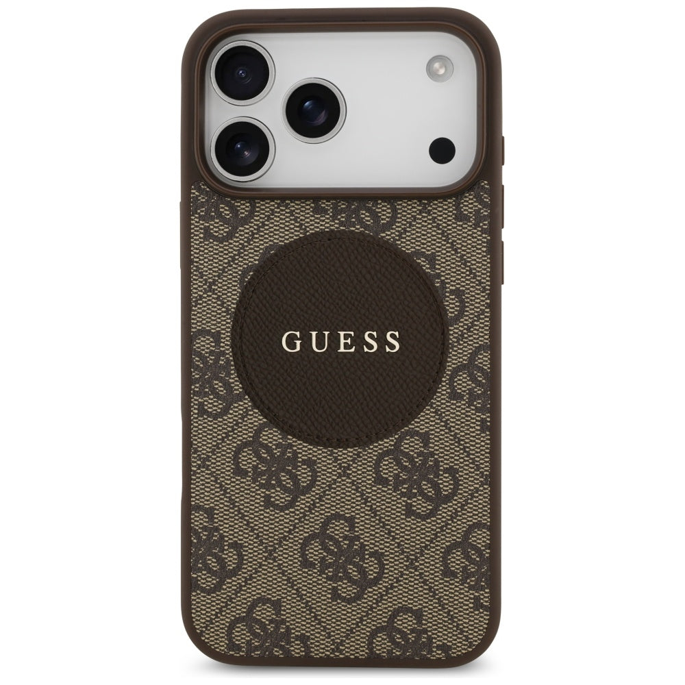 Guess - 4G Circle Classic Logo MagSafe (GUHMP17XP4PGRSGW) - iPhone 17 Pro Max - Brown