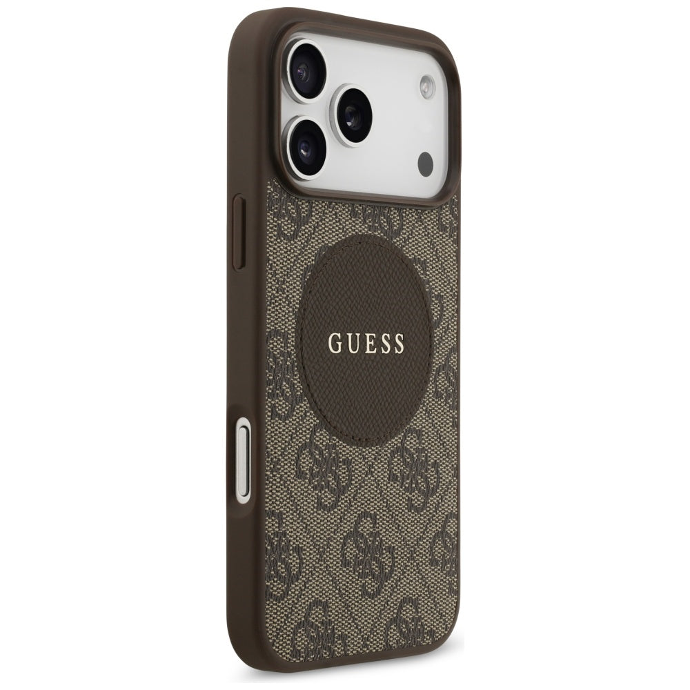 Guess - 4G Circle Classic Logo MagSafe (GUHMP17LP4PGRSGW) - iPhone 17 Pro - Brown