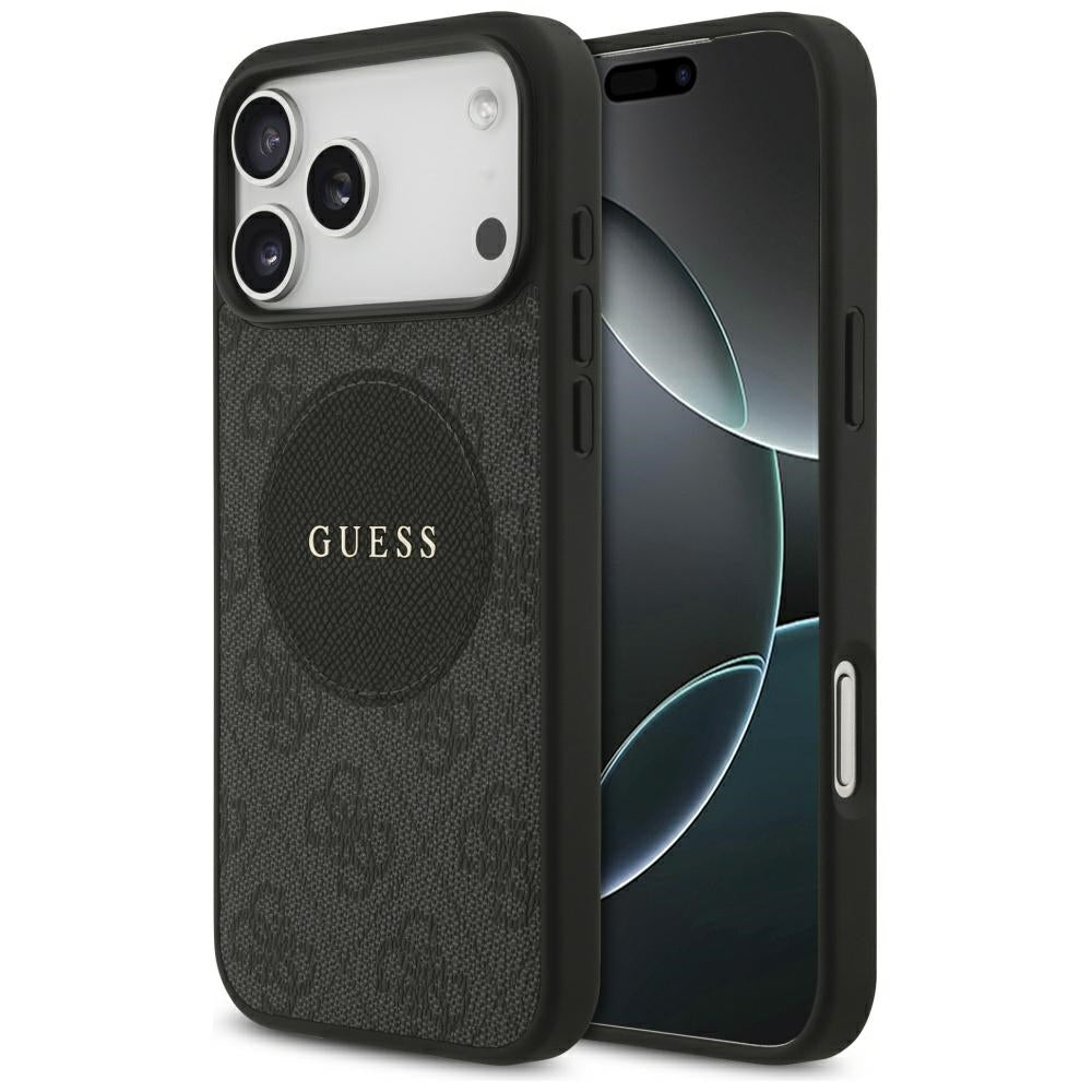 Guess - 4G Circle Classic Logo MagSafe (GUHMP17LP4PGRSGK) - iPhone 17 Pro - Black