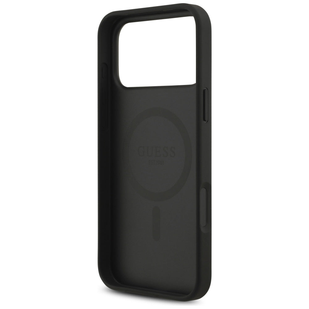 Guess - 4G Circle Classic Logo MagSafe (GUHMP17LP4PGRSGK) - iPhone 17 Pro - Black