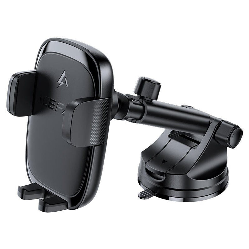 Acefast - Car Holder with Wireless Charging (D49) - for Dashboard/Windshield, Magnetic Grip, Lock Clip, 15W, for 4.7-6.9