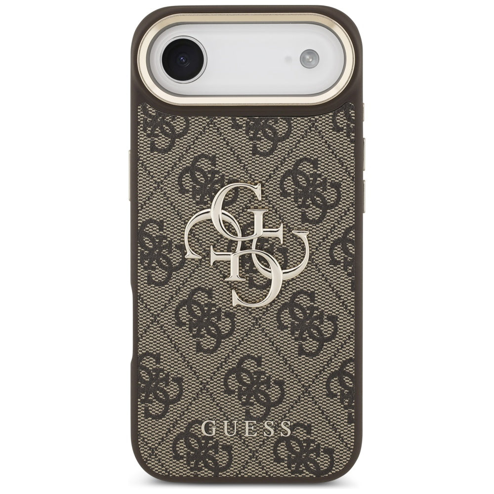 Husa pentru iPhone 17 Air - Guess Hardcase Big 4G Classic Logo (GUHCP17M4GMGCBR) - Brown