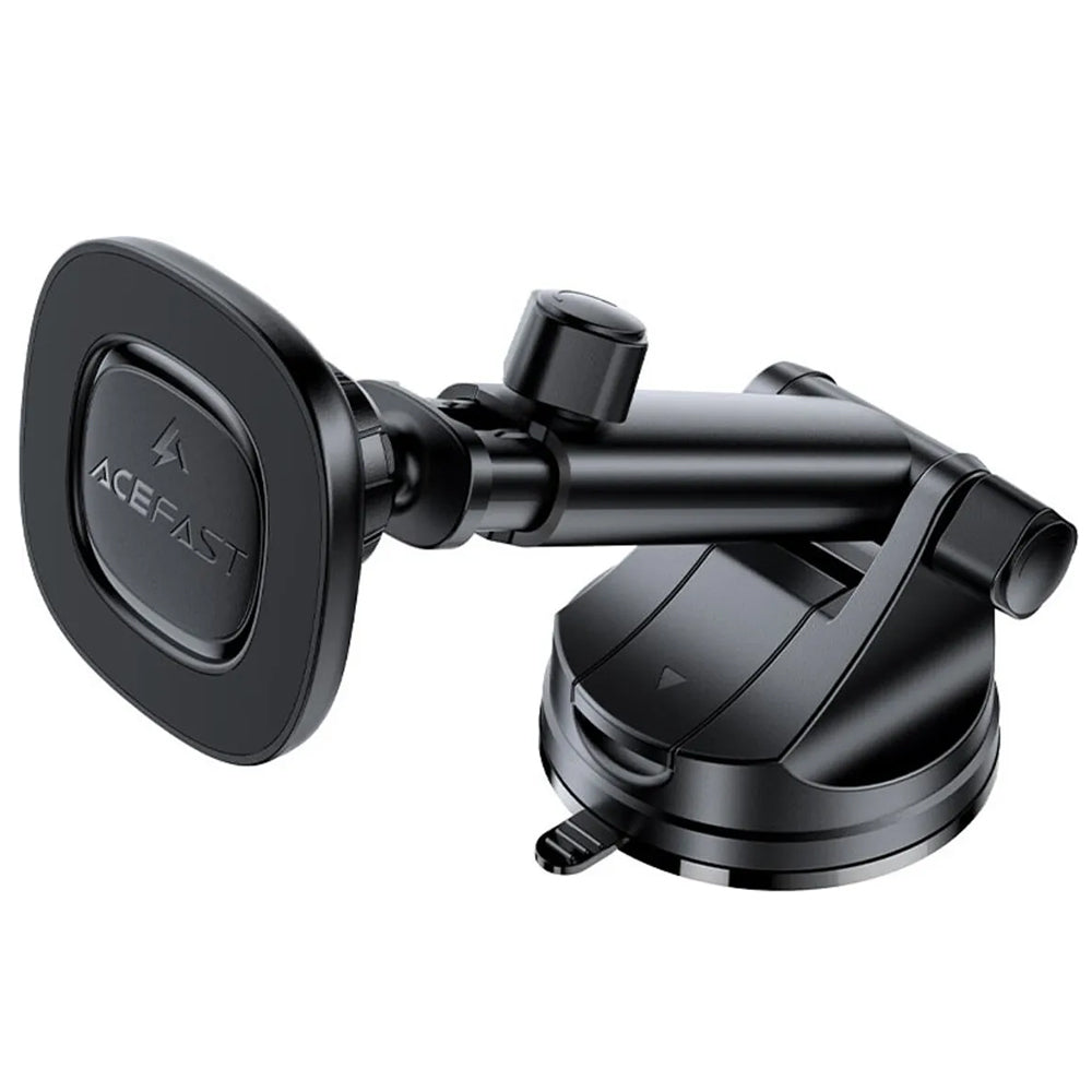 Acefast - Car Holder with Wireless Charging (D47) - for Dashboard, Magnetic Grip, Lock Clip, 15W, for 4.7-6.9" Phones - 
