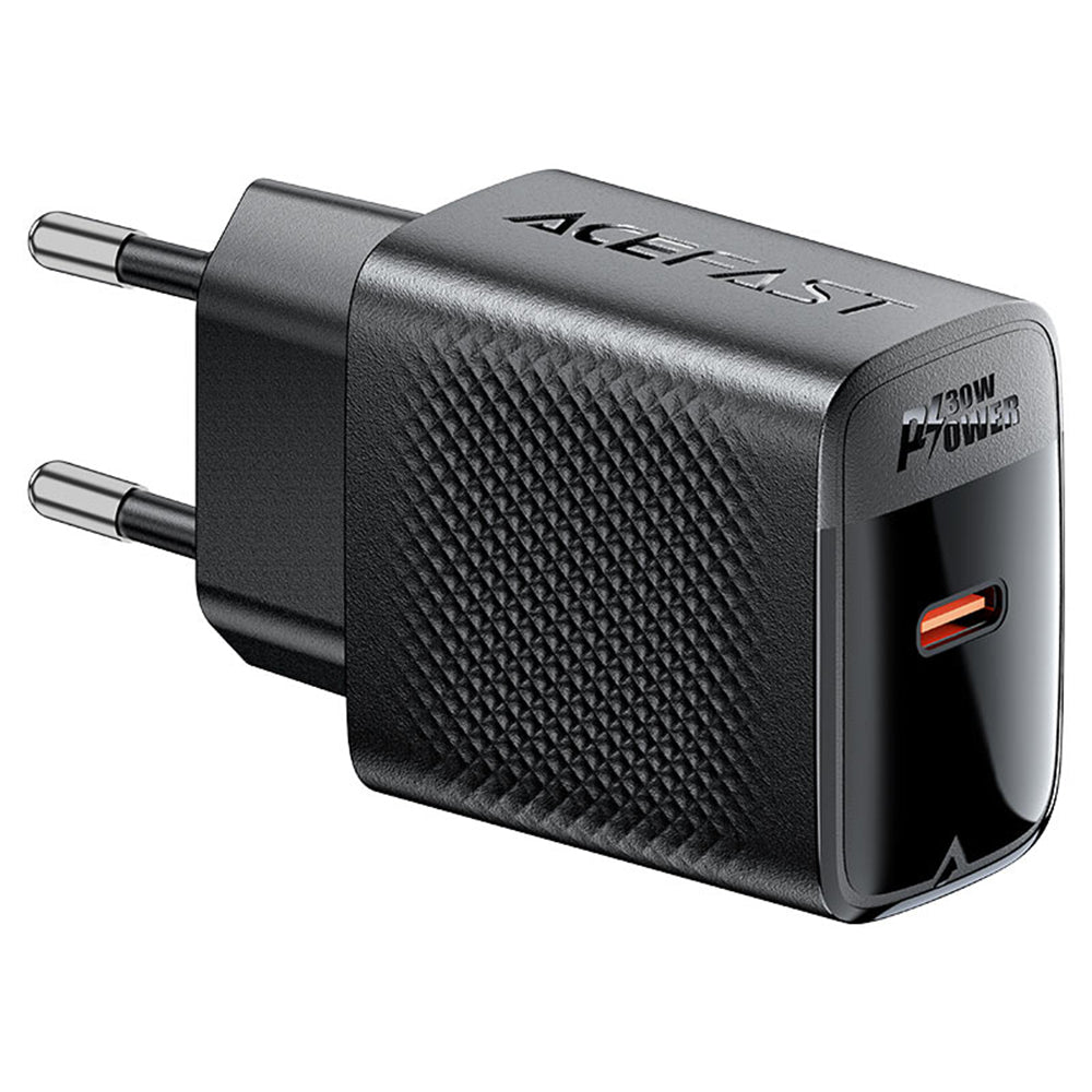 Acefast - Wall Charger (A102) - GaN, Fast Charging, Type-C, PD30W, Smart Chip - Black
