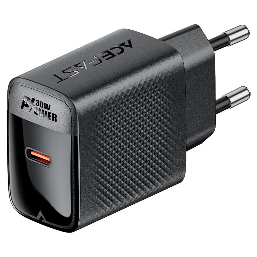 Acefast - Wall Charger (A102) - GaN, Fast Charging, Type-C, PD30W, Smart Chip - Black