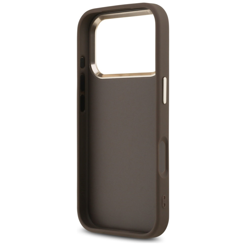Husa de protectie Guess Hardcase Big 4G compatibil cu iPhone 17 Pro, Maro
