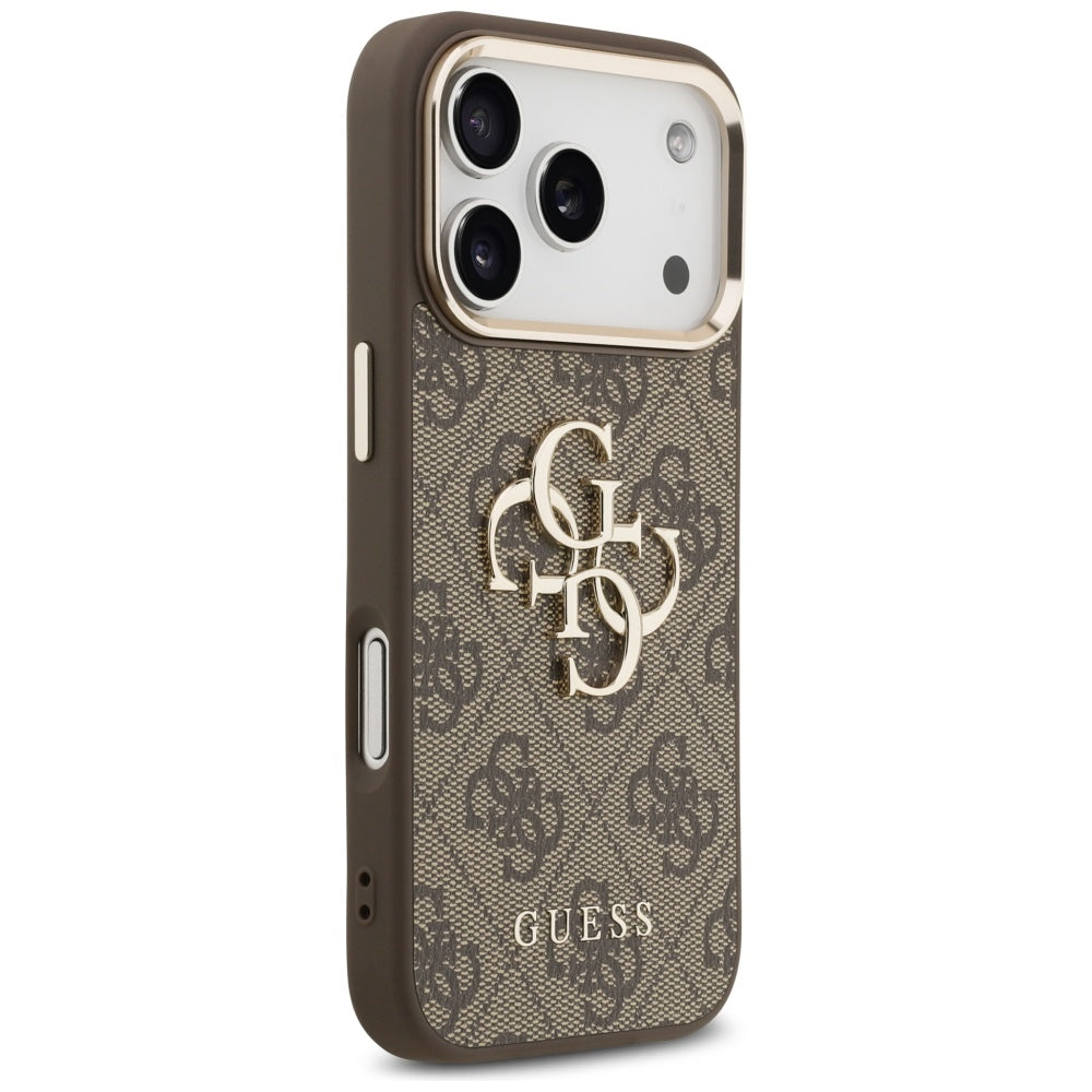 Husa de protectie Guess Hardcase Big 4G compatibil cu iPhone 17 Pro, Maro