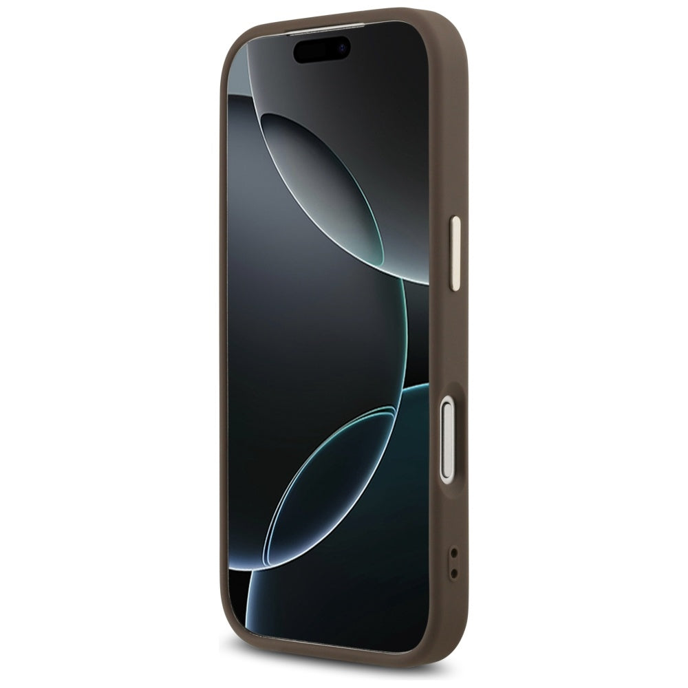 Husa de protectie Guess Hardcase Big 4G compatibil cu iPhone 17 Pro, Maro