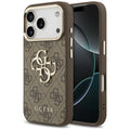 Husa de protectie Guess Hardcase Big 4G compatibil cu iPhone 17 Pro, Maro