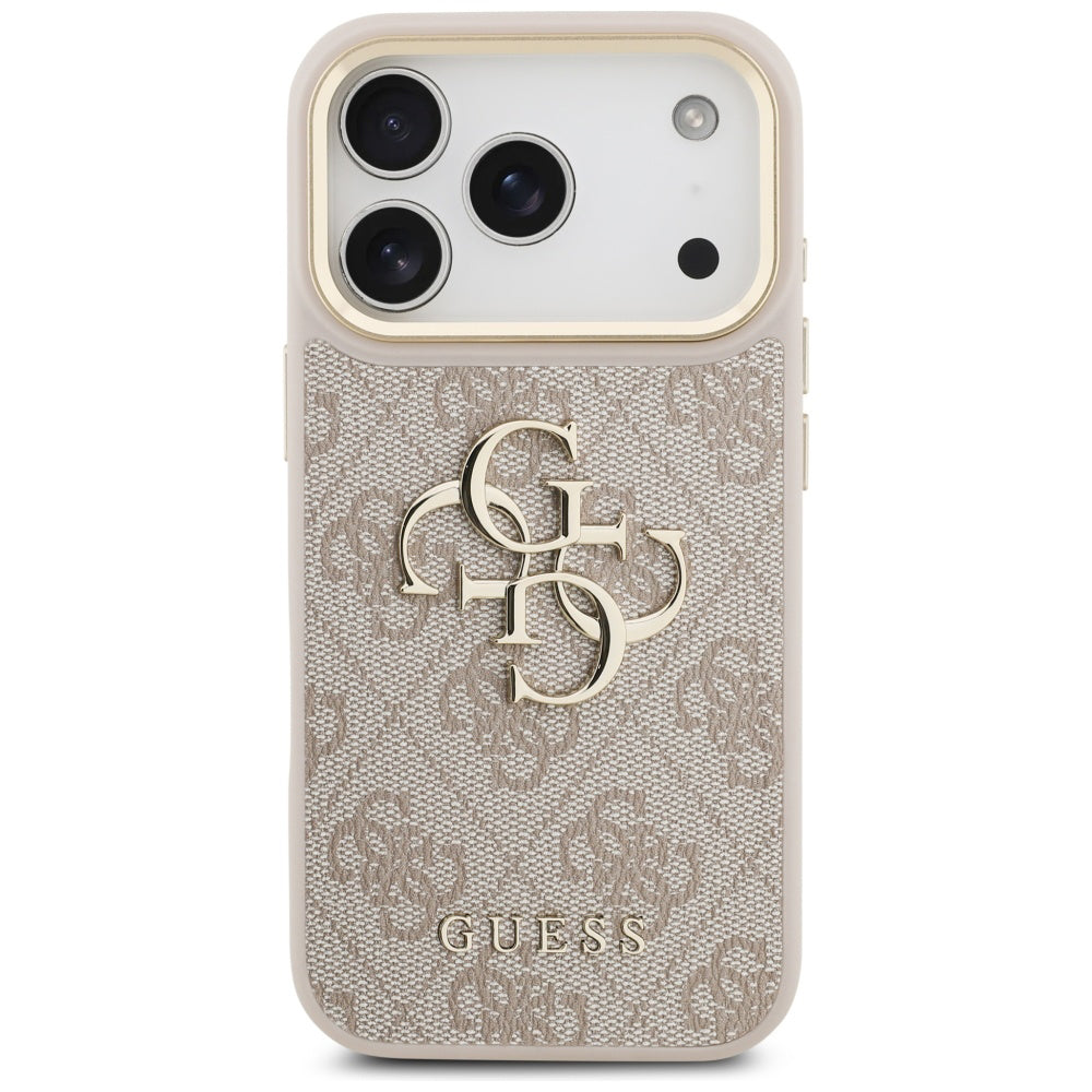 Husa de protectie Guess Hardcase Big 4G compatibil cu iPhone 17 Pro, Roz