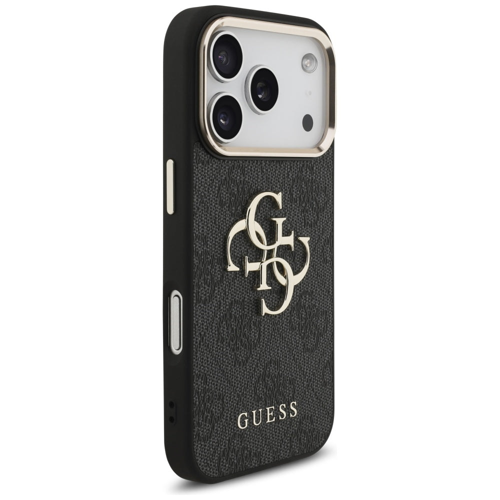 Husa de protectie Guess Hardcase Big 4G Logo Classic compatibil cu iPhone 17 Pro, Negru