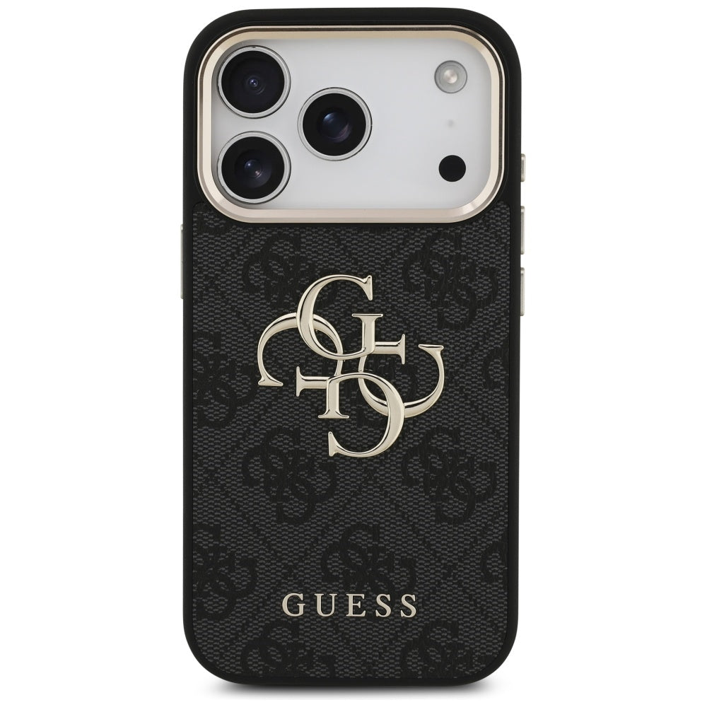 Husa de protectie Guess Hardcase Big 4G Logo Classic compatibil cu iPhone 17 Pro, Negru