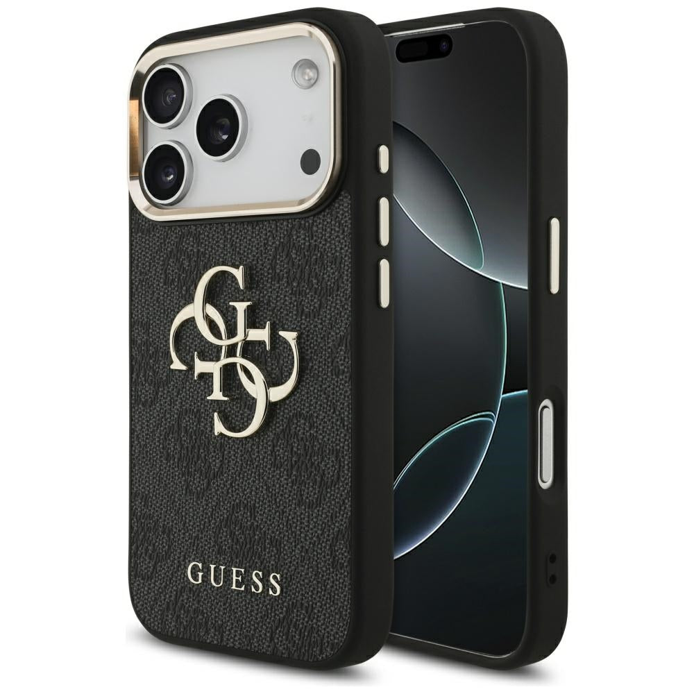 Husa de protectie Guess Hardcase Big 4G Logo Classic compatibil cu iPhone 17 Pro, Negru