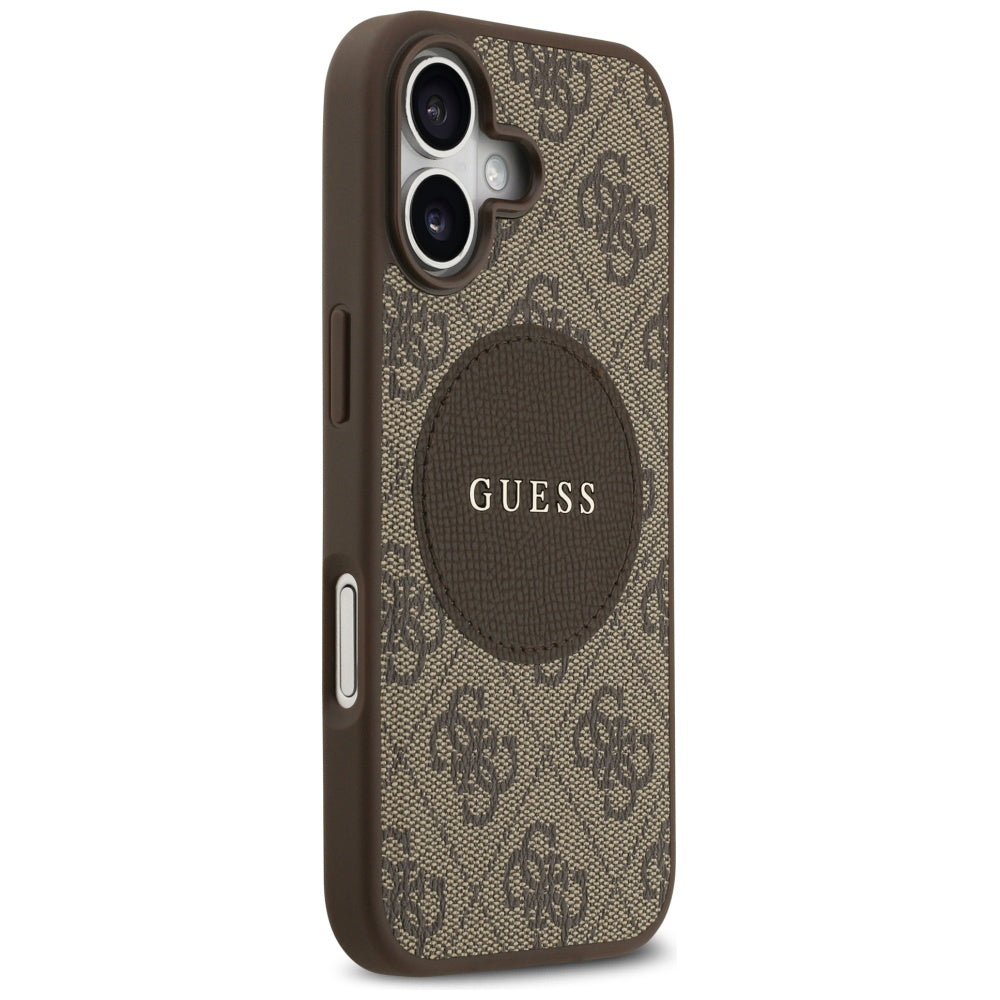 Guess - 4G Circle Classic Logo MagSafe (GUHMP17SP4PGRSGW) - iPhone 17 - Brown